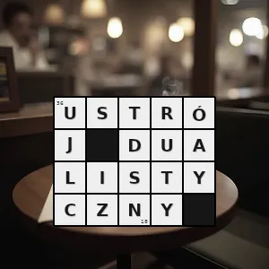 Rozwiązanie krzyżówki: dualizm równorzędność dwóch państw połączonych unią albo dwóch organów administracji w okręgu - ustrój dualistyczny | hasła, synonimy i podpowiedzi Hasło krzyżówkowe dualizm równorzędność dwóch państw połączonych unią albo dwóch organów administracji w okręgu - ustrój dualistyczny – rozwiązanie, synonimy, podpowiedzi i definicje krzyżówkowe